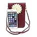 Small Crossbody Shoulder Purse Chrysanthemum Universal Cell Phone Messenger Bag