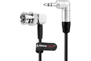 Alvin's Cables Tentacle 3.5mm TRS to BNC Right Angle Timecode Cable