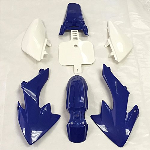 XKMT-Motorctcly Blue Plastic Fender Kit Body Work Fairing Kit Compatible With Honda CRF XR XR50 CRF50 Clone 125CC Pit Dirt Bike [B01BG1QIFM]