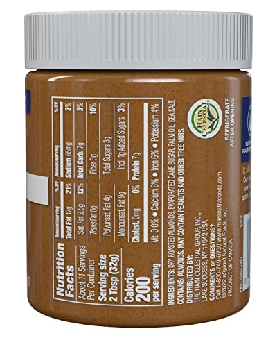 MARANATHA NATURAL CRUNCHY ALMOND BUTTER, NO STIR, 12 OUNCE JAR