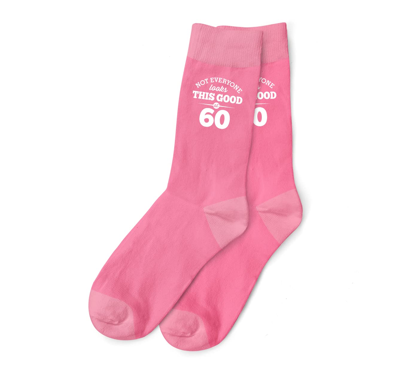 D Design Invent Print! 60th Birthday Gift Pink Ankle Socks Present for Women 60 Ladies Size 4-7