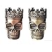 Lookatool King Skull Metal Tobacco Spice Grinder Crusher 3pcs Pollen Catcher (Bronze)
