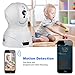 Wireless Security Camera, WiFi Home Security IP Camera PT Baby Monitor with 2-Way Audio, Intelligent Motion Detection and Remote Pan/Tilt/Zoom (720-white)