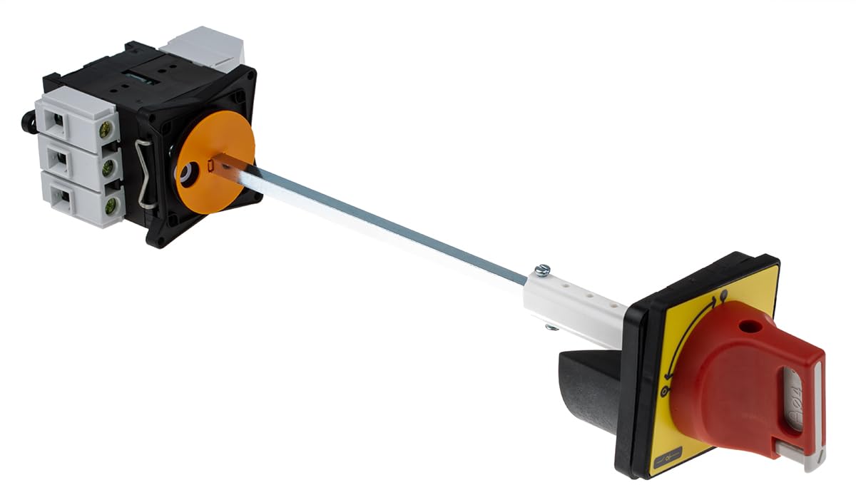 Schneider Electric TeSys VARIO - Emergency Stop Switch Disconnector, for Mounting at Back of Enclosure, 3 Pole, 25A, 3NO, IP65 Rated, Padlockable Operating Handle, VCCF0