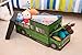 Clever Creations Kids Collapsible Storage Organizer and Ottoman, Perfect Vehicle Themed Toy Chest for Storing Books, Shoes, Games and More, Farm Truck