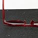 QingFan Fashion Round Vintage Cat Eye Mirrored Metal Frame Women Sunglasses (Red, 60)