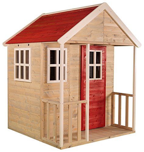 Wendi Toys M6 Nordic Adventure House | Maison de jardin pour Jeu d'enfant à l'extérieur | Rouge