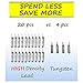 Mythik Lures 20 Pack - Skinny Lead Drop Shot Fishing Weights Sinkers Multiple Sizes 1/8 1/4 3/8 1/2 3/4 1 for Bass Trout Crappie Catfish - (bb) Natural - 1/4 Ounce - 7 gram - Custom