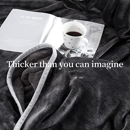 HOMBYS Oversized King 10'x 10' Extra Large Bed Flannel Thick Throw