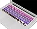 Mosiso Keyboard Cover with Pattern Compatible MacBook Pro 13 Inch, Light and Dark Purple