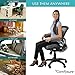 ComfySure 3 Piece Seat Cushion Set – Back Lumbar Support, Tailbone Coccyx Orthopedic Pain Relief, 2 Padded Armrest Covers – Memory Foam, Removable Plush Covers – Fits Most Office Computer Chairs