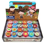 TINYMILLS 24 Pcs Western Cowboy Cowgirl Stampers for Kids