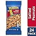 PLANTERS Salted Peanuts, 1 oz. Bags (24 Pack) - Snack Size Peanuts with Sea Salt & Simple Ingredients - Convenient Snacking - On the Go Snacks - Kosher
