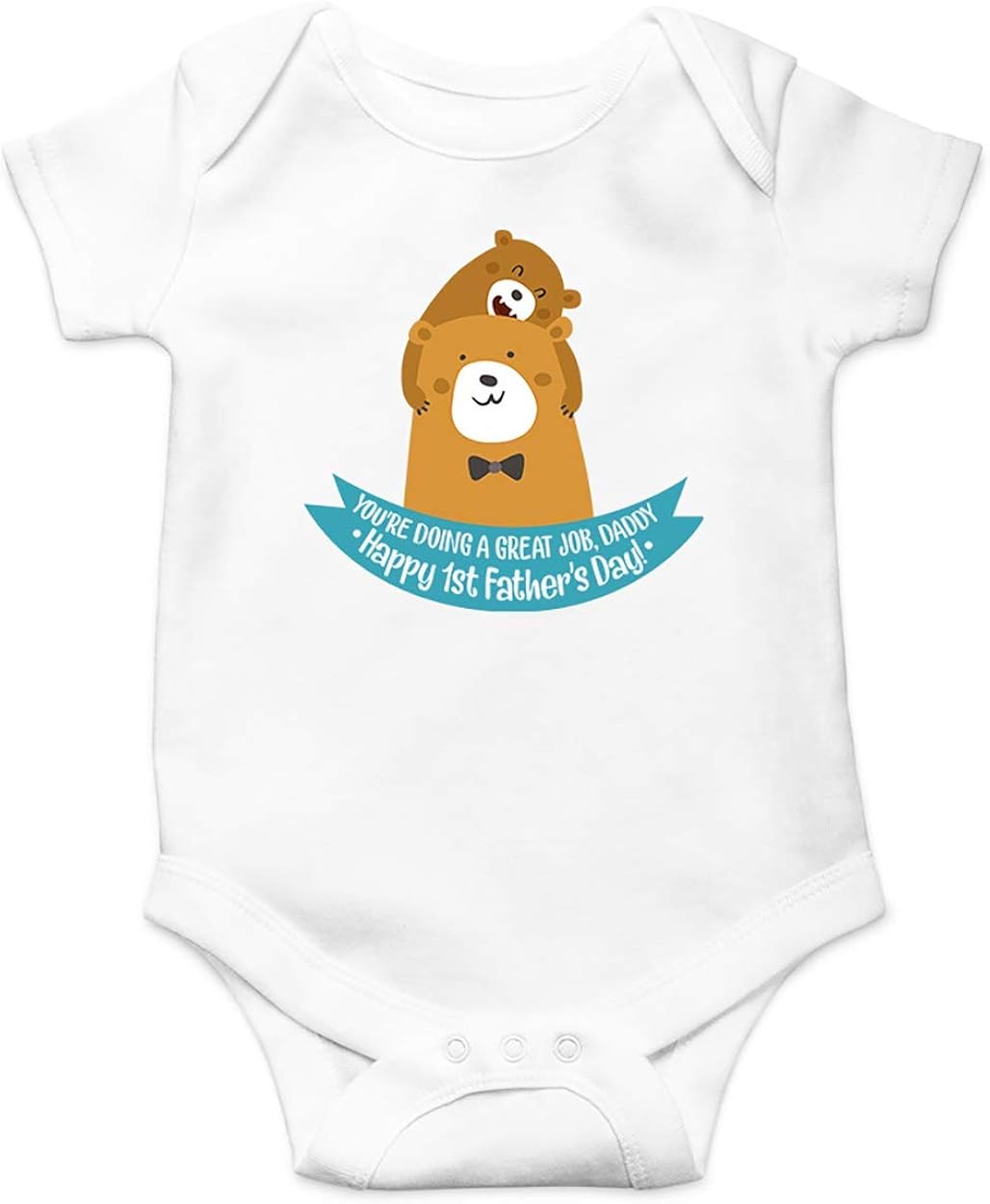 happy 1st fathers day onesie