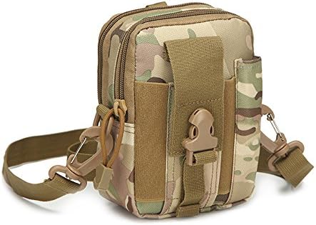 Universal Outdoor Tactical Holster Military Molle Hip Waist Belt Bag Wallet Pouch Purse Phone Case with Zipper for iPhone 7 6s Plus 5S Samsung Galaxy S7 S6 LG HTC and More More Camo Bag