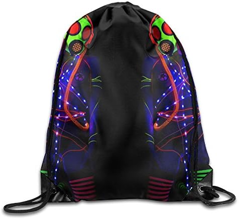 Robot Art Drawstring Bag Beach Backpack Sack Bag Daypack Shoulder Bags Gym Bag Sport Bag Gymbag