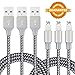For iPhone Charger, ilikable 3 Pack 3ft Lighting to USB Cable Nylon iPhone Charging Cable Cord for iPhone 8 8 Plus 7 Plus 6s 6 Plus SE 5s 5c iPad Mine Air IOS Device (Black)