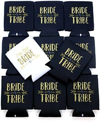 Bride Tribe Can Coolers(10 pack plus 1 white for bride) by icecreaMNlove