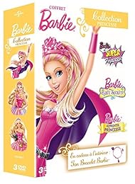 Coffret Barbie - Collection Princesse : Barbie En Super Princesse + Barbie Et La Porte Secrète + Barbie Apprentie Princesse - Pack