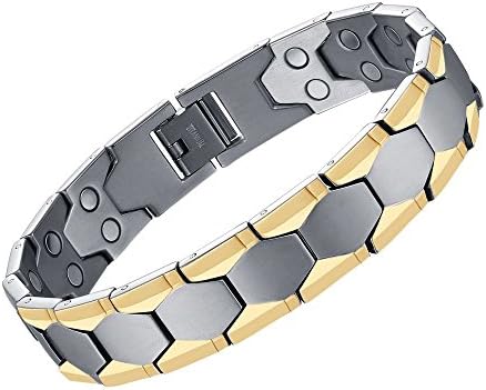 Elegant Magnetic Bracelets, Titanium Magnetic Therapy Bracelets for Arthritis, Arthritis Bracelets for Pain Relief and Carpal Tunnel with Double Row Magnets