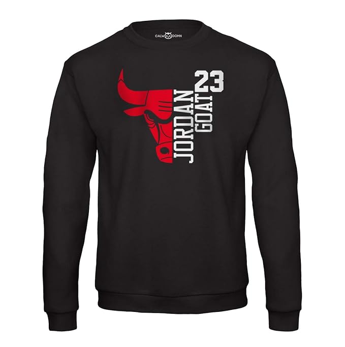Jordan Sweat Shirt 23 Goat Chicago Herren Pullover Basketball Bulls Michael
