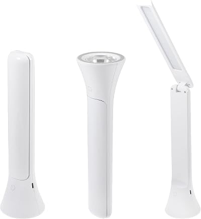PURElite 2in1 Lamp Torch Rechargeable Desk Table Light LED 180°