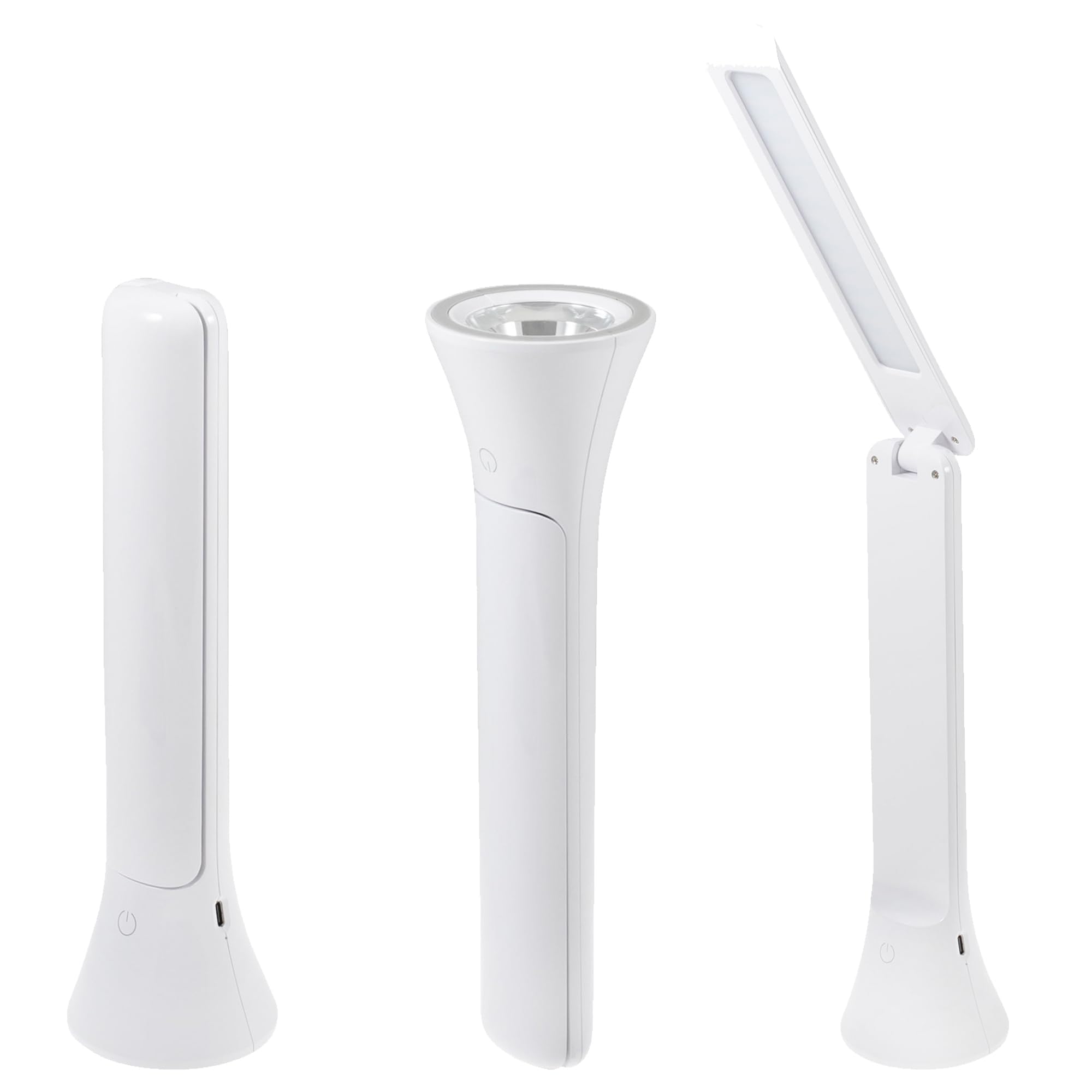 PURElite 2in1 Lamp & Torch – Table Lamp & Desk Lamp, Rechargeable LED Table Light & Handheld Torch, 180° Adjustable Angle, Natural Daylight Bulbs for Reading, Needlework, Sewing, Crafting