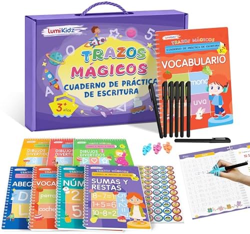 Libro De Control De Lápiz Reutilizable Para Niños De 2 A 6 Años – Con Borrador Y Bolígrafos Borrables