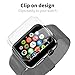 Orzly® - InvisiCase for Apple Watch (42mm) - 100% Clear Protective Shell for Full Screen & Side Cover for use with The Apple Watch (for 42mm Model of All 2015 Versions - Basic/Sport/Edition)