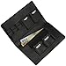 Povee Memory Card Carrying Case Microfiber Leather Bag Suitable for Micro SD Cards with 4 SD Card and 6 Micro SD Card Compartments