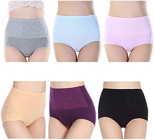 Women's No Pinching No Problems Mid-Rise Modern Cotton Stretch Waist Training Brief Panties 6 Pack