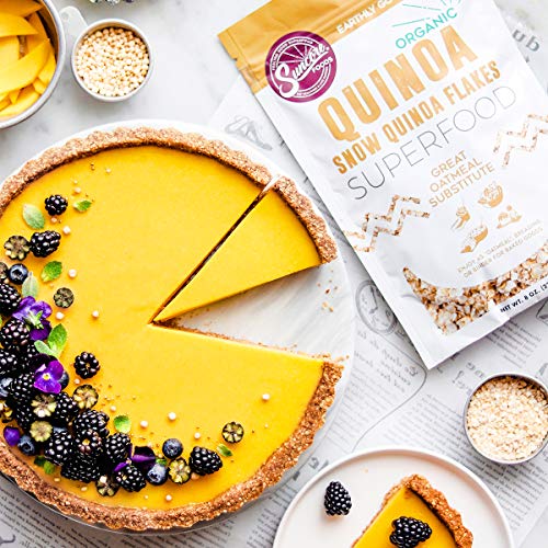 Suncore Foods - Premium Quality 100% Organic Quinoa Flakes, Hot Cereal, 8oz, Gluten-Free