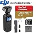 DJI Osmo Pocket - 4K/60FPS Handheld 3-Axis Action Camera with OSMO Shield (2 Year Warranty) and 64 GB Extreme microSD Card (128GB Memory)