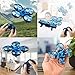 Lumiparty Mini Drone, Quadcopter Drone with Headless Mode, One-Key Return, 3D Flips & Roll, 2.4G 4 Channel 6 Axis Gyro, Remote Control RC Drone for Kids (Blue)