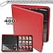BCW Supplies 12-Pocket Z-Folio LX Trading Card Albums, Red