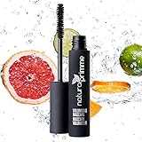 Organic Black Mascara Makeup & Clump Proof Brush Wand - All Natural, Vegan, Gluten Free, No Animal Cruelty, Hypoallergenic, for Sensitive Eyes, No Chemicals, Non Irritating by Natura Primme
