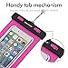 SINOELE Waterproof Case Dustproof Snowproof Outdoor Sport Pouch Case Universal for iPhone Galaxy Samsung Haiwei(Rosy)