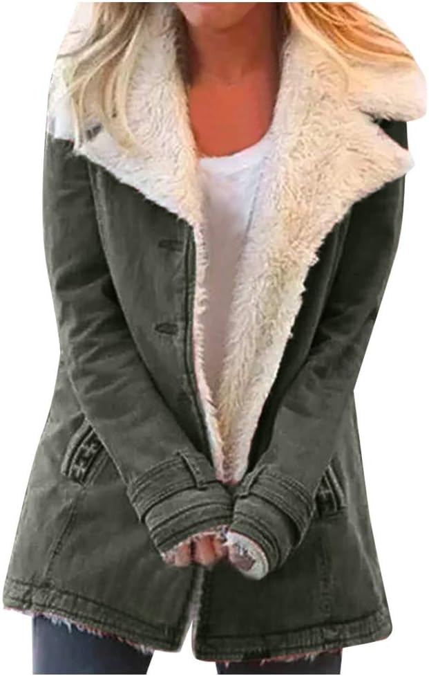 Ladies Fleece Lined Winter Coats 