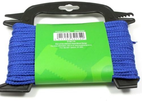 SUPAFIX BRAIDED POLYPROPYLENE ROPE 3MM X 30M (98FT) BLUE by SupaFix
