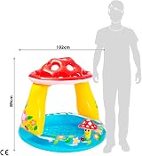 Intex Mushroom Baby Pool 57114NP Soft Inflatable Floor 102 x 89 cm view 3