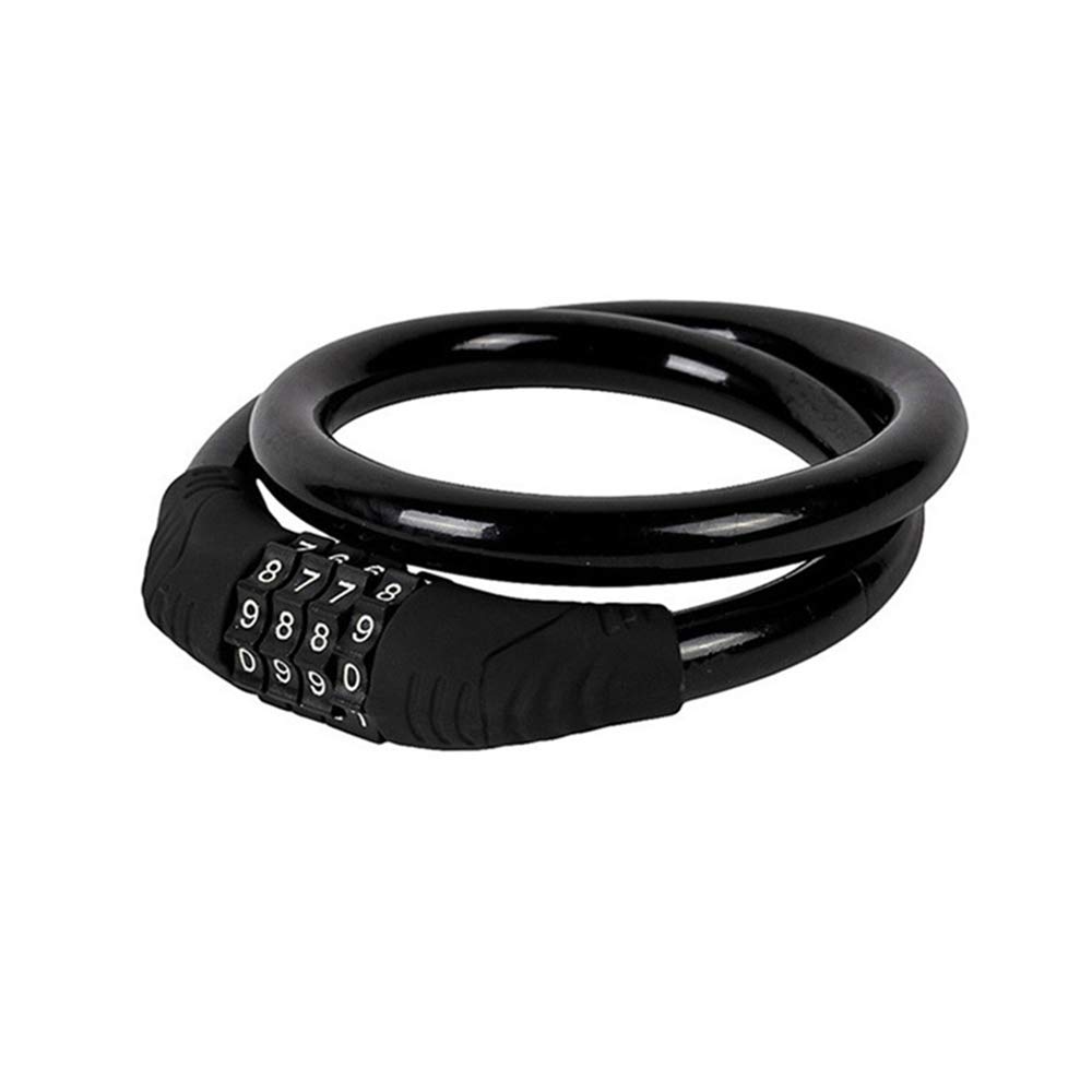 Bicycle Lock - 4 Digit Smart Code 65cm x 11mm Cable Anti-Theft Padlock for Bikes, Scooters, Motorcycles, Portals, Strollers and Other Equipment