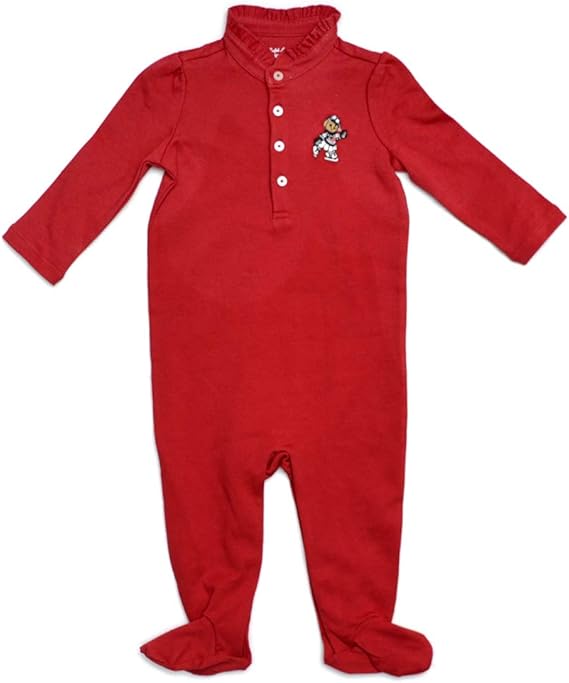 Amazon Co Jp ポロ ラルフローレン Polo Ralph Lauren カバーオール ロンパース オーバーオール ベビー ポロ ベアー ギフト プレゼント 出産祝い 6ヵ月 9ヵ月 レッド ホワイト 長袖 並行輸入品 服 ファッション小物