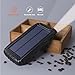 Jetsun Solar Charger 23650mAh Portable Solar Power Bank with Waterproof Solar Panel and Flashlight for iPhone,iPad,Android and more