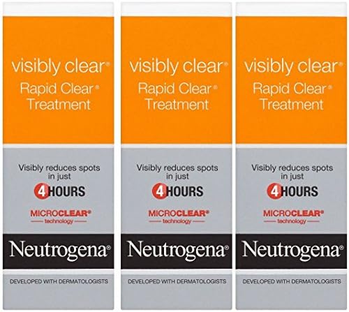 3 x Rapid Clear Treatment / Reduces redness / 15ml each