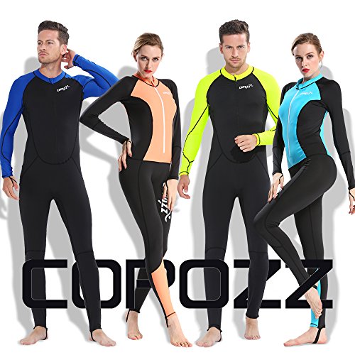 COPOZZ Diving Skin, Men Women Youth Thin Wetsuit Rash Guard Full Body UV Protection for