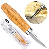 Wood Carving Sloyd 120 Knife for Whittling and Roughing for beginners and profi - Durable High carbon steel - Spoon Carving Tools