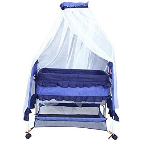 Baby Smile Peliguim Face Jhula Swing Cradle with Mosquito Net for Babies (Multicolour)