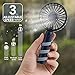 Cabf Handheld Fan, USB Fan, Portable Fan with 1200mAh Battery Capacity,3 Adjustable Wind Speed for Indoor or Outdoor Traveling (Navy)