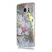 DAMONDY Galaxy S7 Edge Case,3D Shiny Marble Glitter Ultra Thin Slim Back Skin Full Body Protective Soft TPU Rubber Bumper Case Phone Cover for Samsung Galaxy S7 Edge-Gold