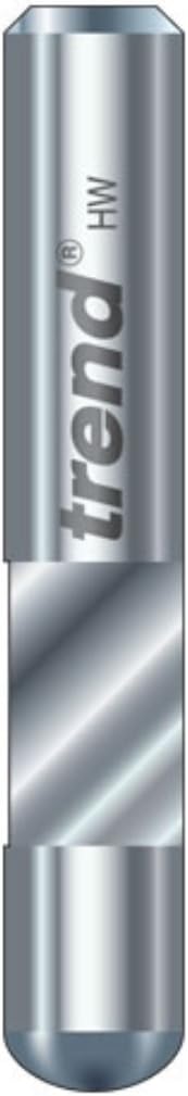 Trend Professional Trimmer, 90-Degree, 1/4 Inch Shank, 6.3mm Cut Diameter & 10mm Cut Length, Solid Carbide, S48/40X1/4STC